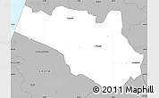 Gray Simple Map of Pombal