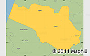 Savanna Style Simple Map of Pombal