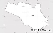 Silver Style Simple Map of Pombal, cropped outside