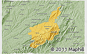 Savanna Style 3D Map of Serra da Estrela