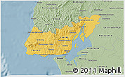 Savanna Style 3D Map of Grande Lisboa