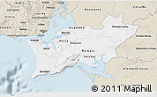 Classic Style 3D Map of Península de Setúbal