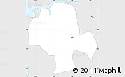 Silver Style Simple Map of Moita