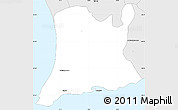 Silver Style Simple Map of Sesimbra