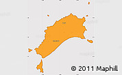 Political Simple Map of Porto Santo, cropped outside