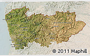 Satellite 3D Map of Norte, lighten