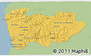 Savanna Style 3D Map of Norte, single color outside