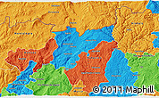 Political 3D Map of Chaves