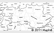 Blank Simple Map of Alto Trás-os-Montes