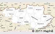 Classic Style Simple Map of Alto Trás-os-Montes