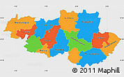Political Simple Map of Alto Trás-os-Montes, single color outside