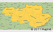 Savanna Style Simple Map of Alto Trás-os-Montes