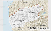 Classic Style 3D Map of Minho-Lima
