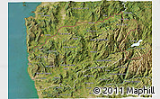 Satellite 3D Map of Minho-Lima
