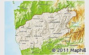 Shaded Relief 3D Map of Minho-Lima, physical outside
