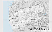 Silver Style 3D Map of Minho-Lima
