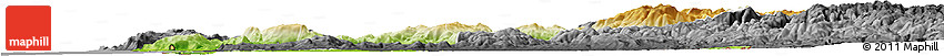 Physical Horizon Map of Minho-Lima, darken, desaturated