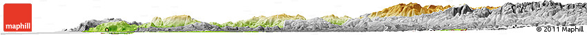 Physical Horizon Map of Minho-Lima, desaturated
