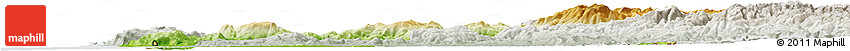 Physical Horizon Map of Minho-Lima, lighten, semi-desaturated