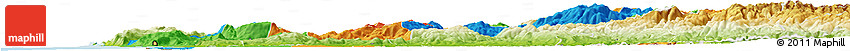 Political Horizon Map of Minho-Lima, physical outside