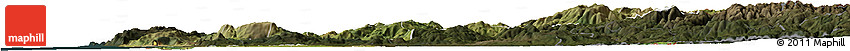 Satellite Horizon Map of Minho-Lima, darken