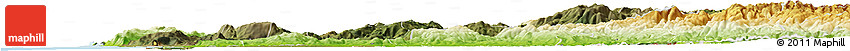 Satellite Horizon Map of Minho-Lima, physical outside