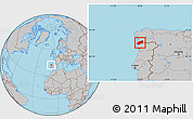 Gray Location Map of Minho-Lima