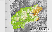Physical Map of Minho-Lima, desaturated