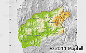 Physical Map of Minho-Lima, lighten, desaturated