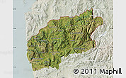 Satellite Map of Minho-Lima, lighten