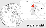 Blank Location Map of Monçao, highlighted country, highlighted parent region, within the entire country