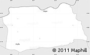 Silver Style Simple Map of Monçao