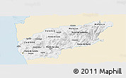 Classic Style Panoramic Map of Minho-Lima, single color outside