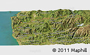 Satellite Panoramic Map of Minho-Lima