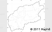 Blank Simple Map of Minho-Lima, cropped outside, no labels