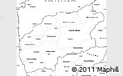 Blank Simple Map of Minho-Lima