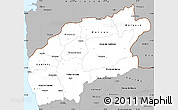 Gray Simple Map of Minho-Lima