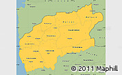 Savanna Style Simple Map of Minho-Lima