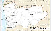 Classic Style Simple Map of Norte