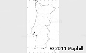 Blank Simple Map of Portugal, no labels