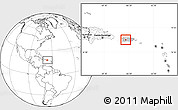 Blank Location Map of Adjuntas, highlighted country, within the entire country