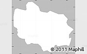 Gray Simple Map of Adjuntas, single color outside