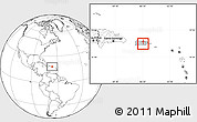 Blank Location Map of Aibonito, highlighted country