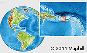 Physical Location Map of Aibonito, highlighted country