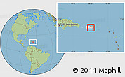 Savanna Style Location Map of Aibonito, highlighted country