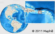 Shaded Relief Location Map of Aibonito