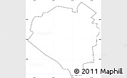 Blank Simple Map of Aibonito, cropped outside