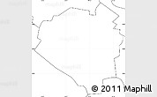 Blank Simple Map of Aibonito, no labels