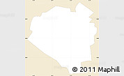 Classic Style Simple Map of Aibonito, single color outside