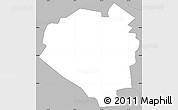Gray Simple Map of Aibonito
